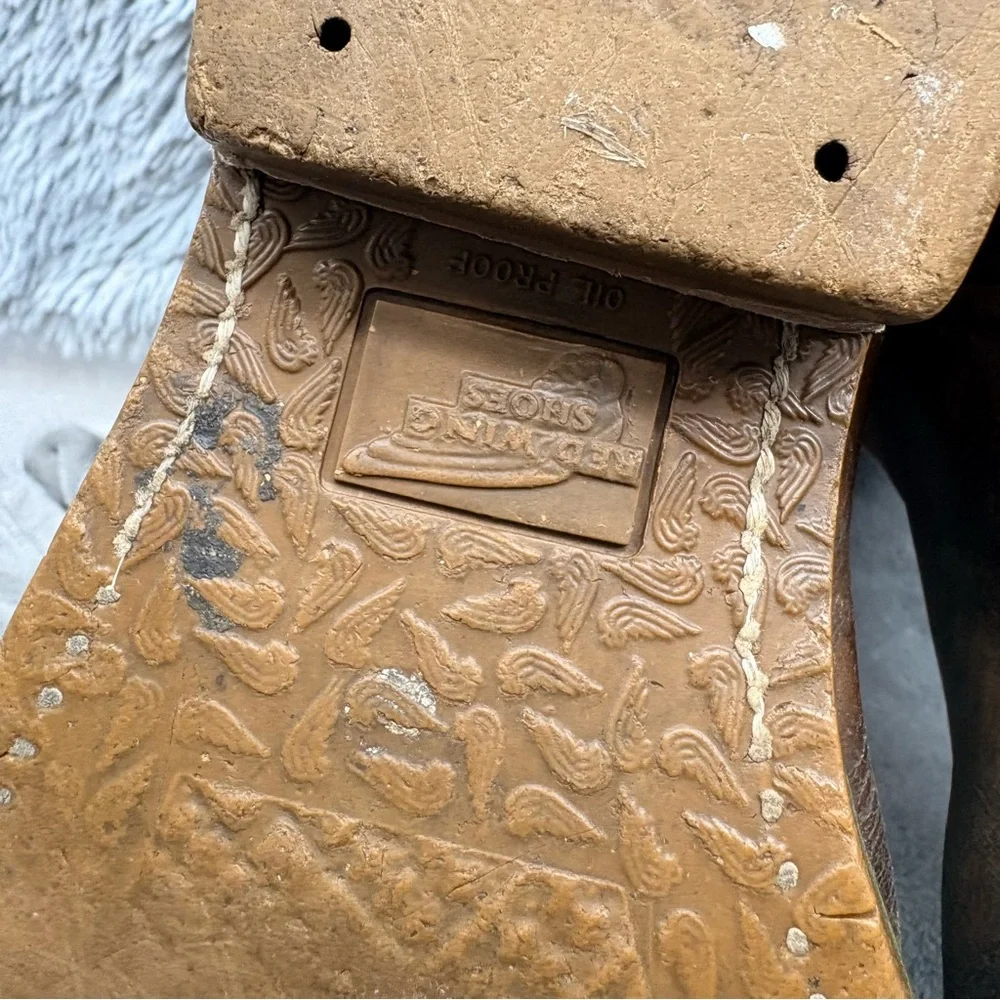 Red Wing Boots Mens Size 8.5 E Steel Toe Pecos Pull On Work Brown Leather USA